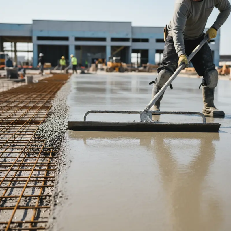 Commercial Flatwork work in progress in Dallas-Fort Worth, TX - EJT Construction Management